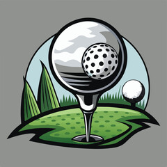 golf ball on tee