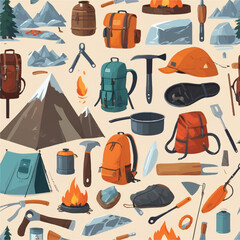 seamless pattern of clothes