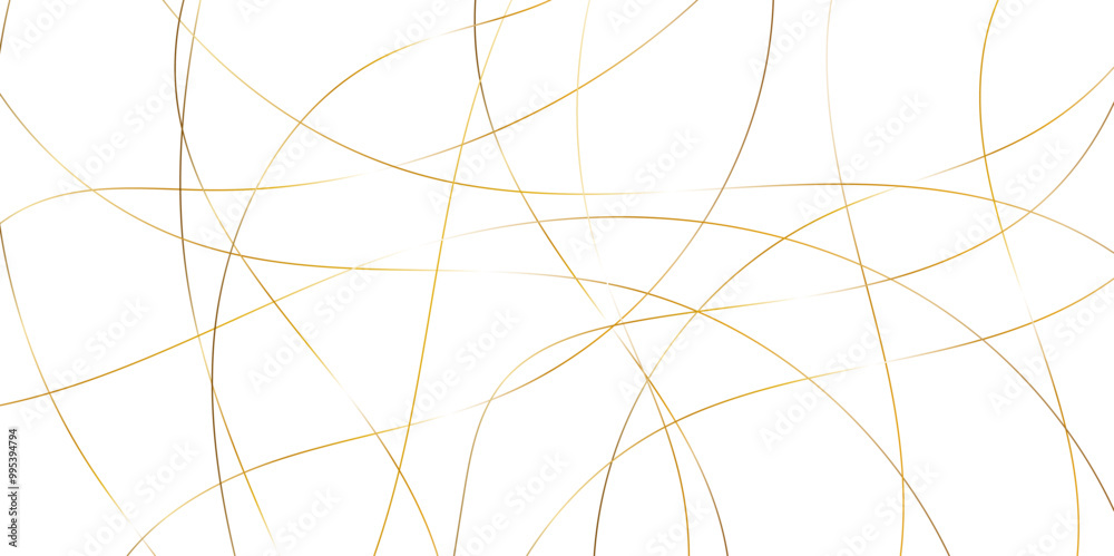 Poster Abstract golden lines with white background. Creative and geometric shape with luxury pattern and paper texture design. abstract background with stripes for website design Technology background.	
