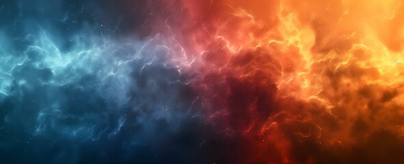 Smooth Textured Black, Teal Blue and Orange Gradient Background