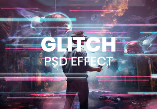 Glitch  PSD Photo Effect
