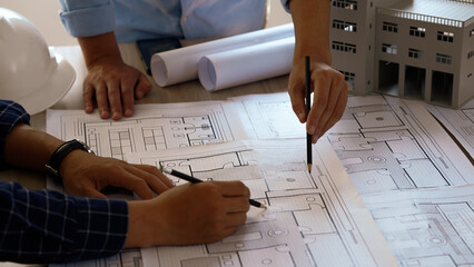 Engineer teams meeting working together. Foreman industry project manager engineer teamwork....