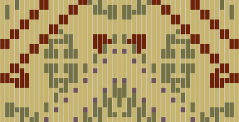 Ukraine Abstract Geometric Pattern With Stripes Linesfolk Embroidery, Aztec Geometric Ornament Print. Design for Carpet, Wallpaper, Clothing, Wrapping, Fabric