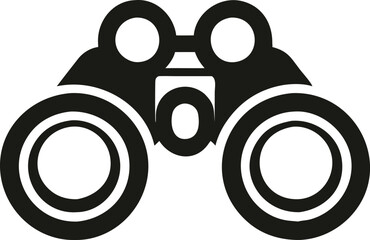 Binoculars vector silhouette