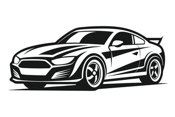 Car vector silhouette