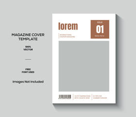 Modern Minimal Cover Magazine Template