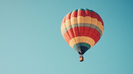 Naklejka premium 32. A colorful hot air balloon festival against a clear blue sky