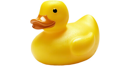 Rubber duck isolated on transparent background, png
