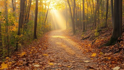 Fototapeta premium A Journey Through Autumn’s Beauty