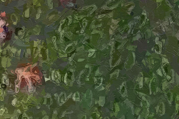 Oil paintings and various flowers, marine creatures, roses, peonies, tigers, and beauty