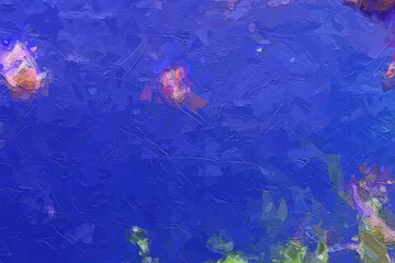 Oil paintings and various flowers, marine creatures, roses, peonies, tigers, and beauty