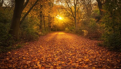 Fototapeta premium A Journey Through Autumn’s Beauty