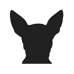 Chihuahua Silhouette Design Vector Illustration