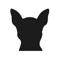 Cute Chihuahua Outline Silhouette Vector Illustration