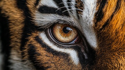 Intimate Portrait of a Bengal Tiger