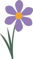 A  purple flower icon  vector illustration