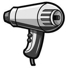 Hair dryer vector silhouette