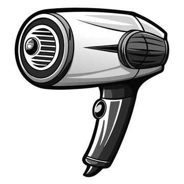 recommend clip art: Hair dryer vector silhouette