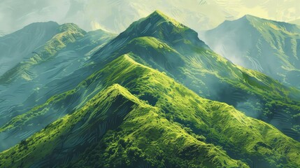 Warm Green Mountain