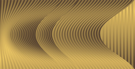 composition of repeating curved lines to create a certain effect with brown and gold as background inspiration for visual communication design