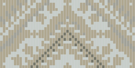 Zigzag Abstract Geometric Pattern Backgroundfolk Embroidery, Aztec Geometric Ornament Print. Design for Carpet, Wallpaper, Clothing, Wrapping, Fabric