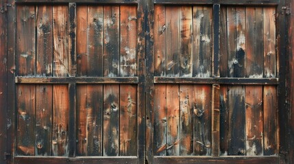 Vintage style wooden window backdrop