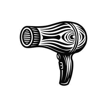 recommend clip art: Hair dryer vector line art