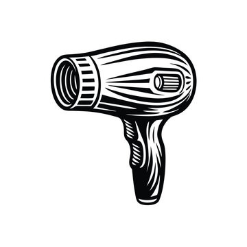 recommend clip art: Hair dryer vector line art