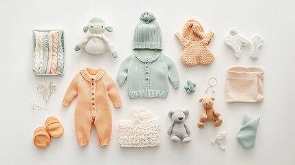 Linen Baby Outfit Display