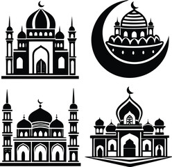 mosque icon illustration