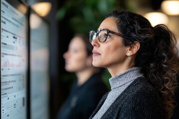 Employees participating in an interactive poll during a townhall, providing feedback on key initiatives, Generative AI 