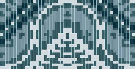 Fototapeta premium Traditional Design Geometric Islamic Patternfolk Embroidery, Aztec Geometric Ornament Print. Design for Carpet, Wallpaper, Clothing, Wrapping, Fabric