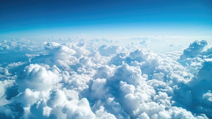 Fototapeta premium View from airplane Clouds and sky during flight