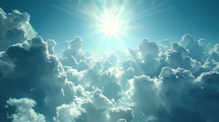 Fototapeta premium Weather conditions involving clouds and sunlight