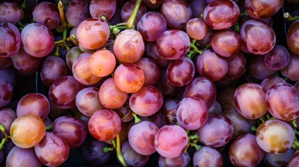 Fototapeta premium Fresh organic red grapes