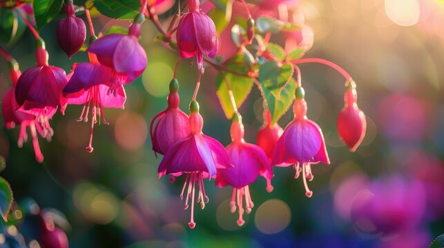 Vibrant Fuchsia blooms