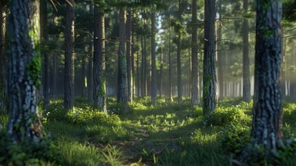 Obraz premium Forest trees