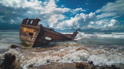 Fototapeta premium SS Maheno Shipwreck