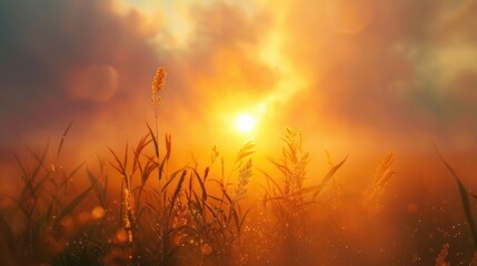 The morning sun is rising