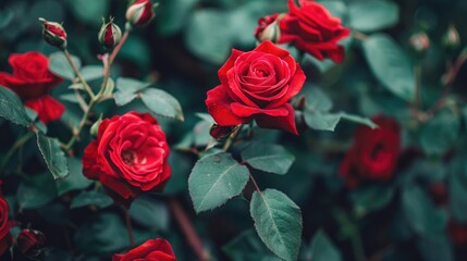 Symbolism of everlasting love seen in charming roses