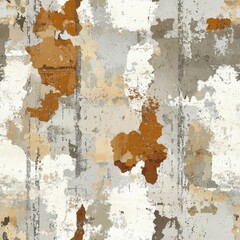 Seamless pattern of faded grunge details