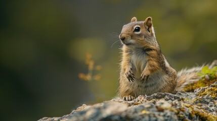 European ground squirrel observed in its native environment