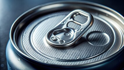 Close-up shot of a portion of energy drink in a can, selective focus, energy drink, can, beverage, refreshment, caffeine