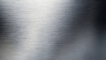 silver metal texture of brushed stainless steel plate with the reflection of light
