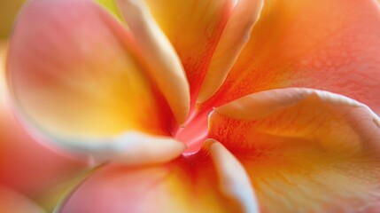 Heart of the Plumeria Frangipani blossom
