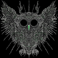 Sinister Skull Lady of Día de los Muertos - Dark Gothic Hoodie Design for Fans of Skull Art, Occult Themes, and Haunted Celebrations
white owl