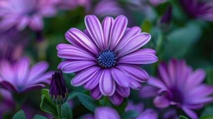 Obraz premium Flower in nature with purple color