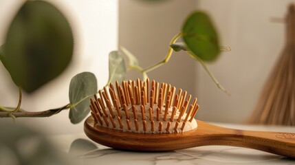 Eco Friendly Wooden Hairbrush Sans Plastic