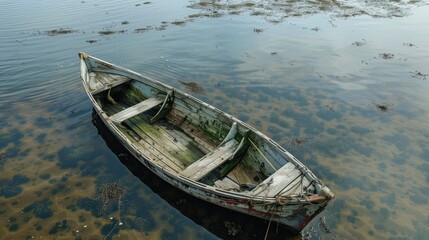 The boat used for fishing came back to land