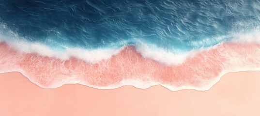 Fototapeta premium Gradient Ocean Wave with Smooth Strokes